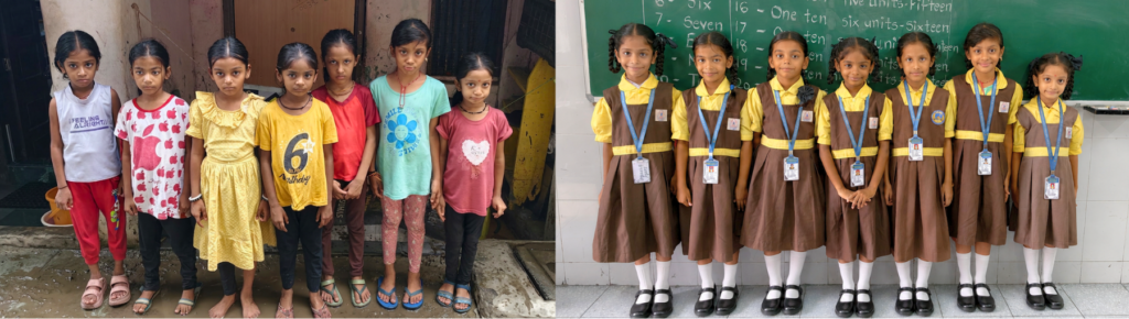 Before and after admission of Primary students