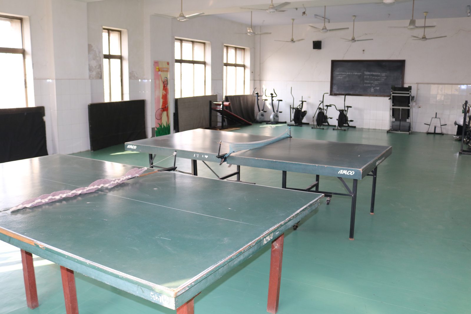 Gym flooring and sports equipment